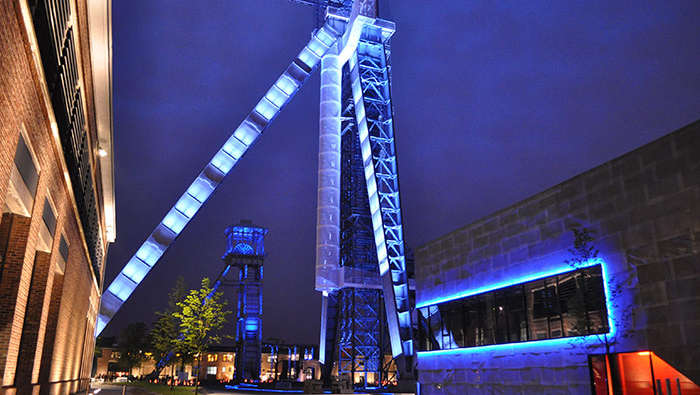 Oświetlenie Philips kopalni węgla uczyniło z niej niezwykły pomnik