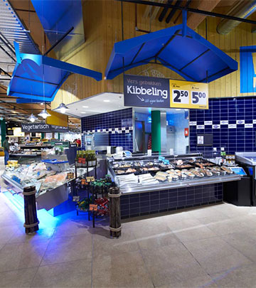 Rozwiązanie Philips Lighting oświetlające ryby podkreśla ich świeżość w Jumbo Foodmarkt w Holandii