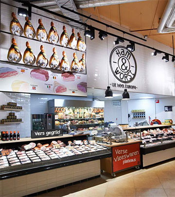 Rozwiązanie Philips Lighting oświetlające mięsa podkreśla ich świeżość w Jumbo Foodmarkt w Holandii