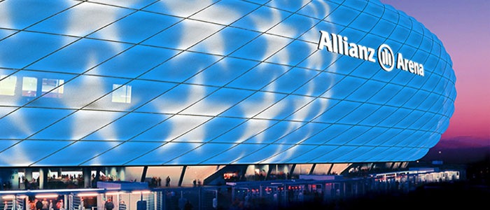Stadion Bayernu Monachium z oświetleniem LED Philips
