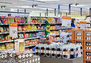 Produkty na ekspozycji; energooszczędne oświetlenie marki Philips Lighting 