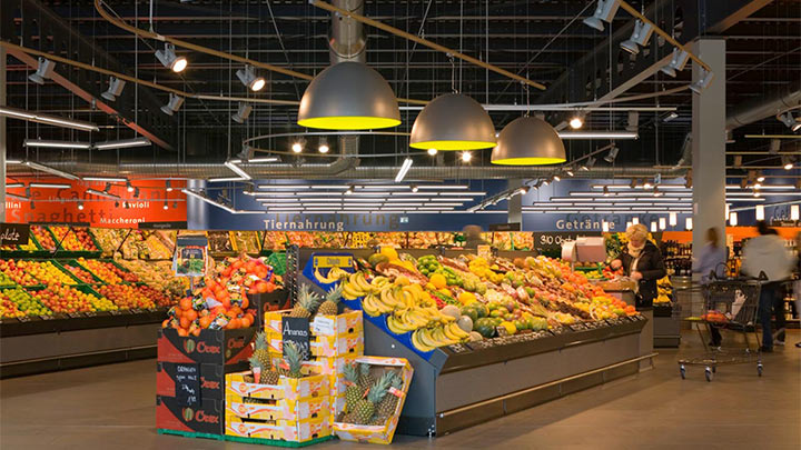 Sekcja owoców i warzyw w oświetleniu Philips LED 