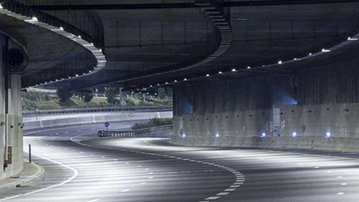 Tunel z oświetleniem Philips Lighting 