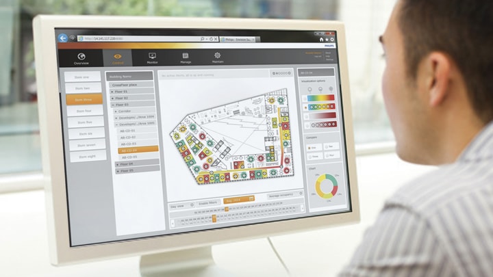 Philips Connected Lighting Real-Time Monitoring and Historical Reporting