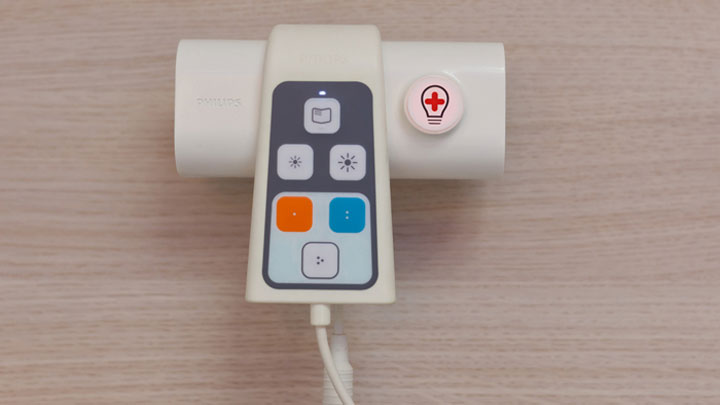 Sterowanie światłem w sali dla pacjentów z oświetleniem Healwell